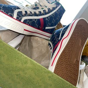 GUCCI Women's Tennis 1977 GG High Top Sneakers